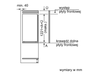 Lodówka do zabudowy Bosch KIR41NSE0 122,1cm 35dB Zawiasy Slizgowe 204L - 1107339 - zdjęcie 6